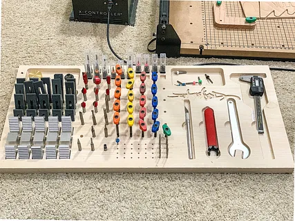 CNC Clamp and Tool Storage - Deluxe