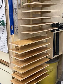 8 Slot French Cleat Drying Rack