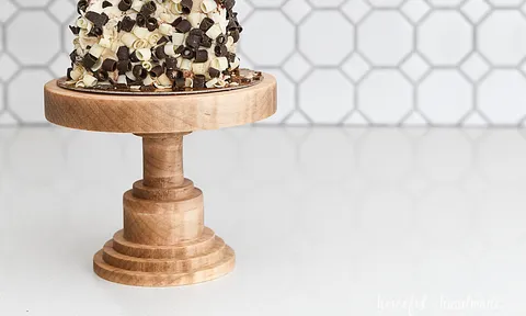 Small Wood Cake Stand