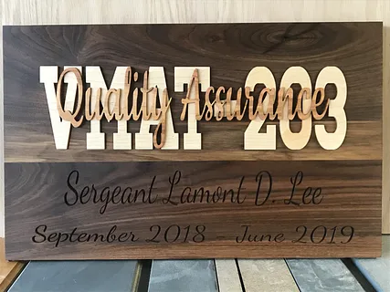 3D stacked text, Going away gift