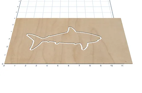 Copy of Shark Cutting Board inlay