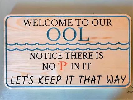 POOL Sign