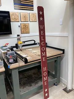 Tiling a Welcome Home Sign