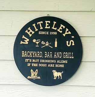 Easy backyard sign
