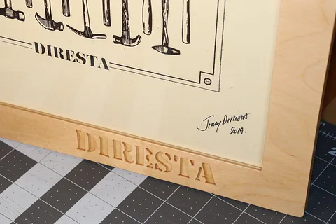 14x19 frame for a Jimmy Diresta signed print