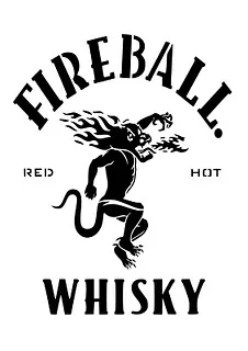 Fire ball whiskey sign