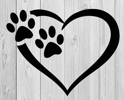 Coasters with Heart and pet paw