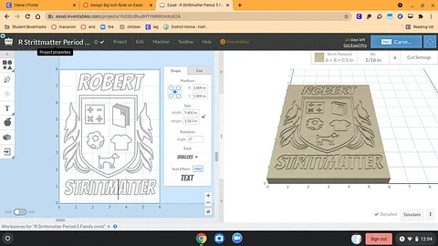 R Strittmatter Period 5 Family crest