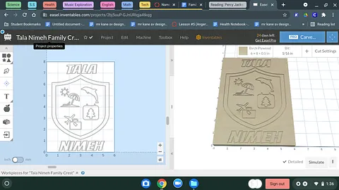 Tala Nimeh Family Crest