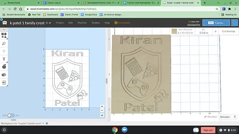 k patel 1 family crest