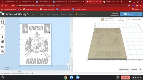 H Aravind 5 Family Crest