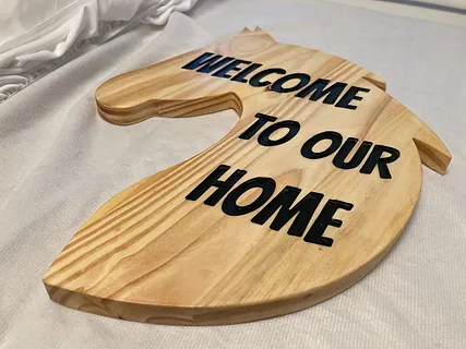 HORSE WELCOME SIGN