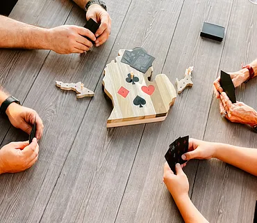 Euchre card game board