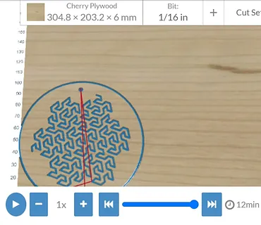 Gosper Snowflake Coaster/Ornament