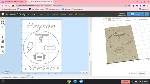 P Stevens 5 family creset