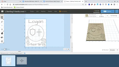 L Sterling 5 family crest