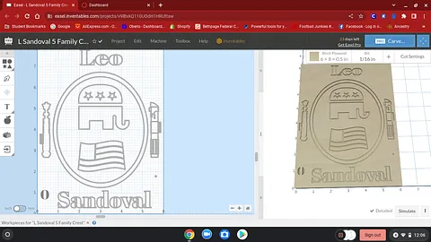 L Sandoval 5 Family Crest