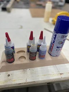 CA glue caddy
