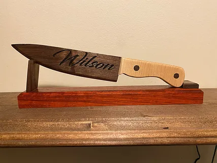 Wooden Wedding cake knives