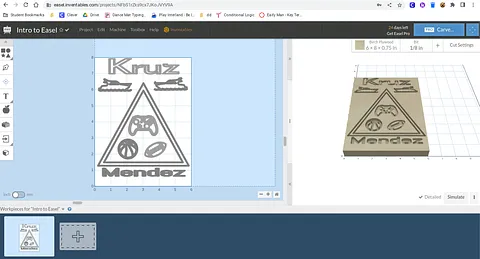 Family Crest Nameplate-Kruz Mendez