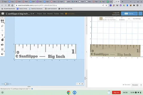 C sanfilippo 6 big inch ruler