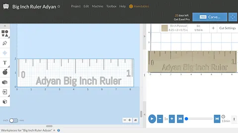 Big Inch Ruler Adyan