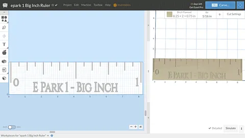 epark 1 Big Inch Ruler