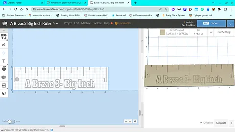 A Brzac 3 Big Inch Ruler