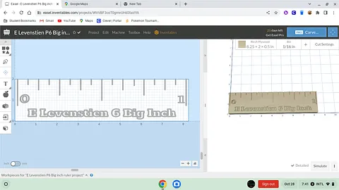 E Levenstien P6 Big inch ruler project