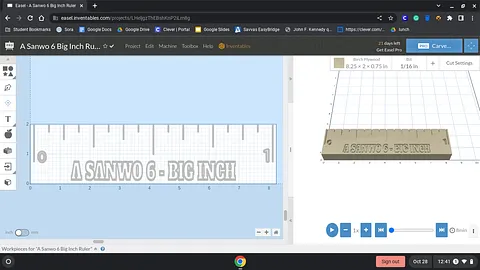 A Sanwo 6 Big Inch Ruler