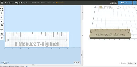 K Mendez 7 Big Inch Ruler