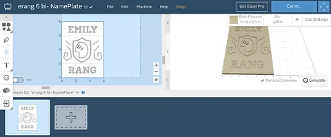 erang 6 bl- NamePlate