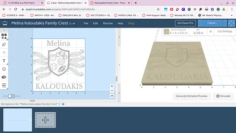 Melina Kaloudakis Family Crest