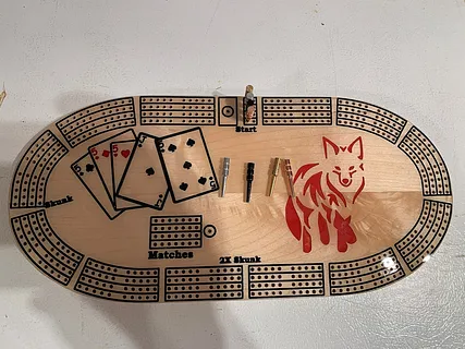 Fox Cribbage Board