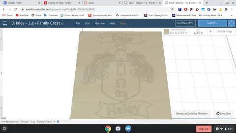 DHaley - 1 g - Family Crest