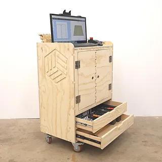 Computer Cabinet/Stand w/ Monitor Lift