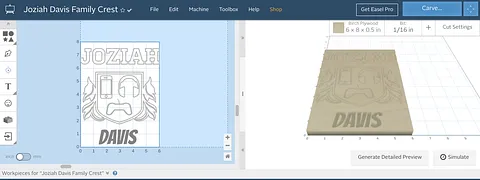 Joziah Davis Family Crest