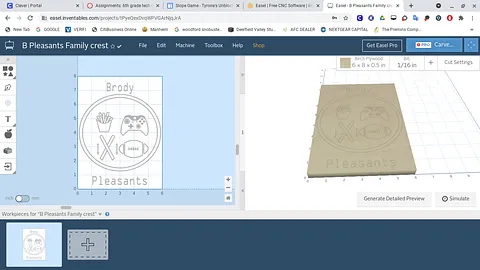 B Pleasants Family crest