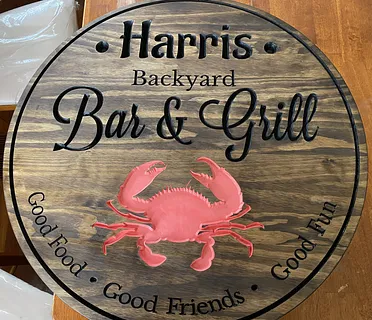 Backyard Bar & Grill Sign