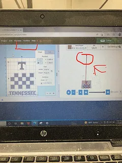 Tn CHECKER BOARD 1" squares