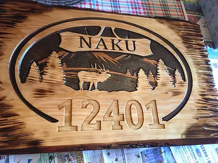 Various Carved Signs