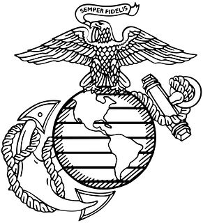 US Flag Marine Emblem