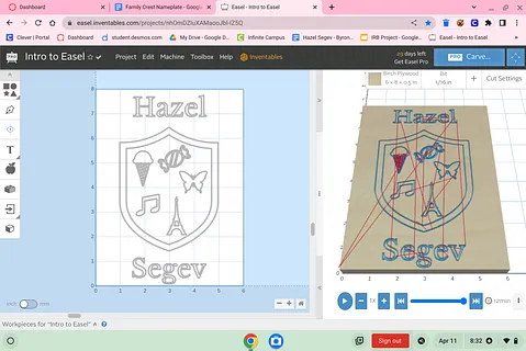 Hazel Segev 1 Family Crest