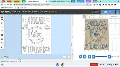 A Turner 5 family crest