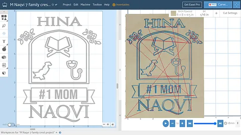 M Naqvi 7 family crest project