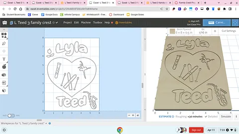 L Teed 3 family crest