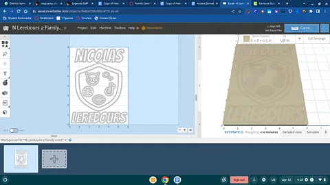 N Lerebours 2 Family crest