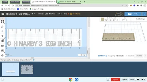 H Narby 3 - Big Inch Ruler