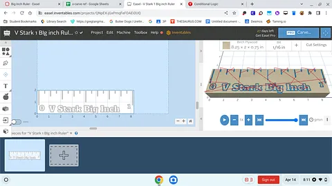 V Stark 1 BIg inch Ruler