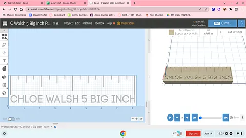 C Walsh 5 Big Inch Ruler